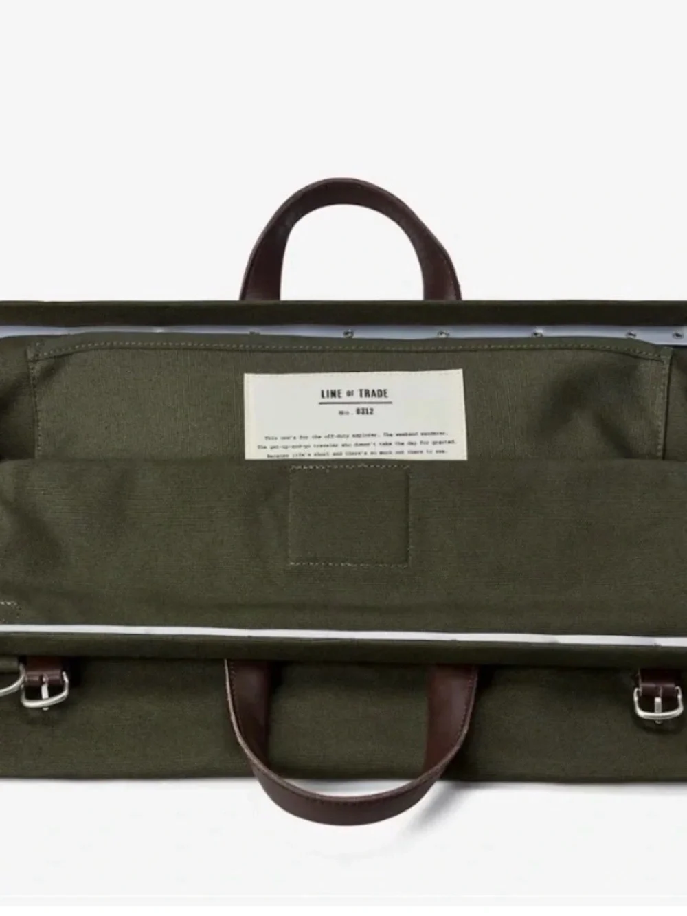Line of Trade Canvas Weekender Duffel Bag - Olive Green 0312